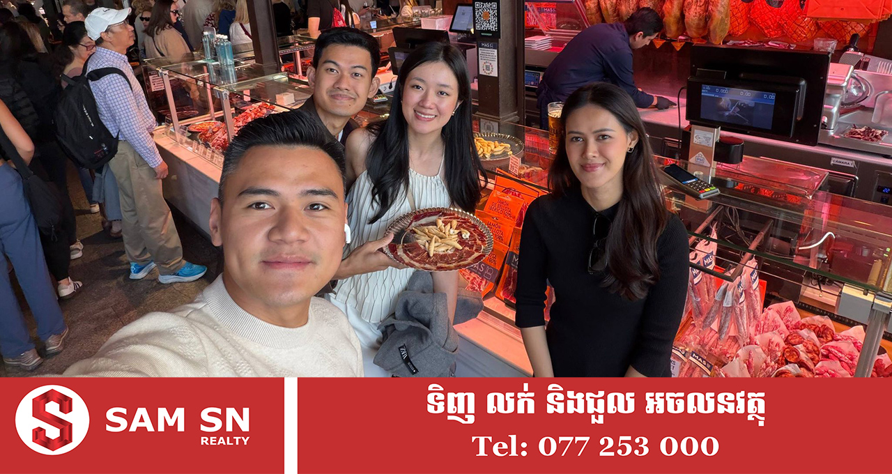 កូនប្រុសស្រីឧកញ៉ា លីម ប៊ុណ្ណា អគ្គនាយកក្រុមហ៊ុន អិលប៊ីអិន គ្រុប នាំគ្នាដើរលេងនៅអឺរ៉ុប