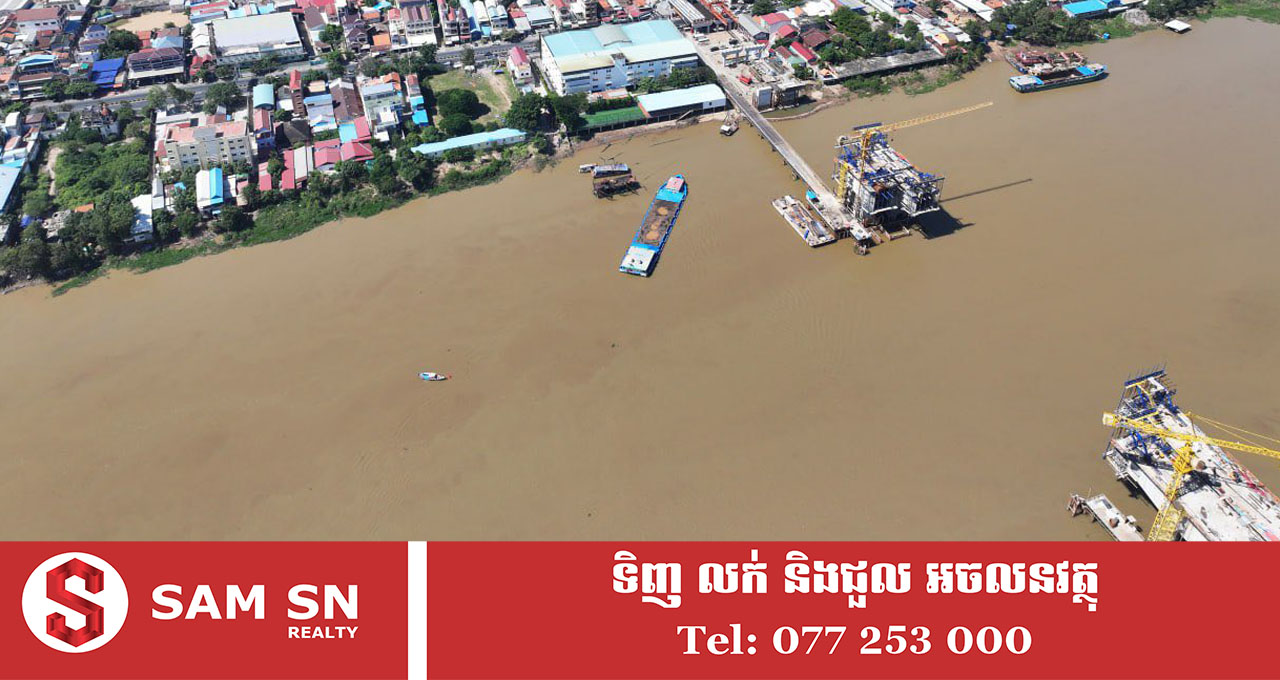 គម្រោងស្ថាបនាស្ពានឆ្លងទន្លេបាសាក់ចាក់អង្រែក្រោម-ព្រែកប្រា នឹងបញ្ចប់តាមផែនការ ខណៈបច្ចុប្បន្នសម្រេចបាន ៥៣ភាគរយហើយ